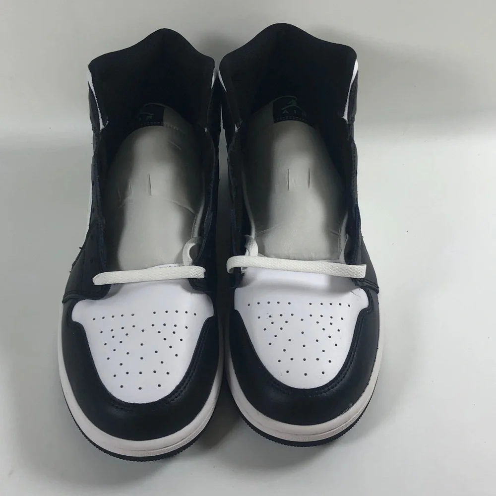 Nike Air Jordan 1 Mid Green Glow White Black Shoes DQ8426-103 Men's no box - Picture 3 of 4